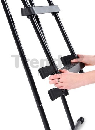 Schody k bazénu pool ladder Exit Toys pre výšku 91 - 107 cm kovový rám protišmykové čierne