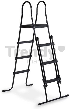 Schody k bazénu pool ladder Exit Toys pre výšku 108 - 122 cm kovový rám protišmykové čierne
