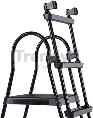 Schody k bazénu pool ladder Exit Toys pre výšku 108 - 122 cm kovový rám protišmykové čierne