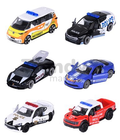 Autíčko záchranárske Rescue World Premium Majorette kovové 6 rôznych druhov dĺžka 7,5 cm 1:64
