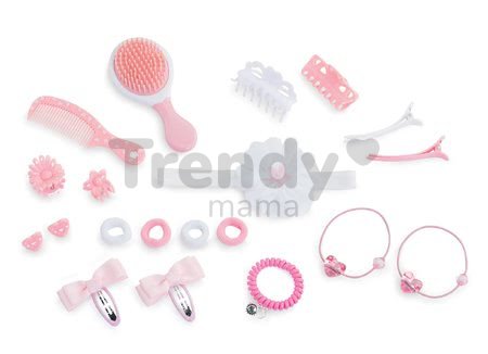 Kadernícka česacia hlava Hairdressing Head Corolle s krásne jemnými voňavými vláskami a 20 doplnkami od 3 rokov