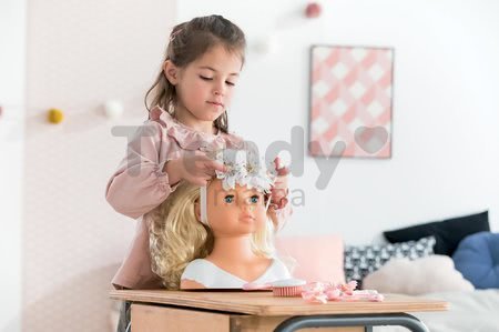 Kadernícka česacia hlava Hairdressing Head Corolle s krásne jemnými voňavými vláskami a 20 doplnkami od 3 rokov