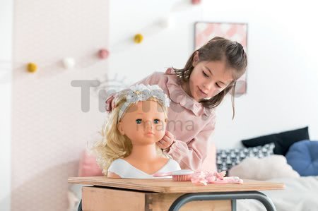 Kadernícka česacia hlava Hairdressing Head Corolle s krásne jemnými voňavými vláskami a 20 doplnkami od 3 rokov
