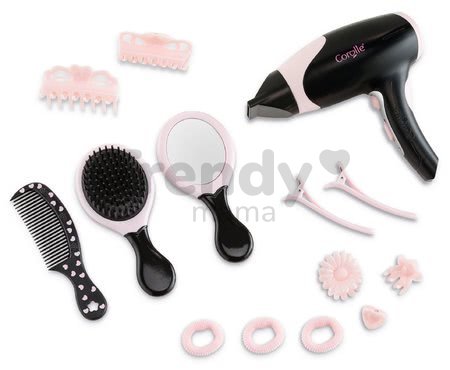 Sušič na vlasy Hairstyling set Les Trendies Corolle pre bábiky so 14 doplnkami elektronický