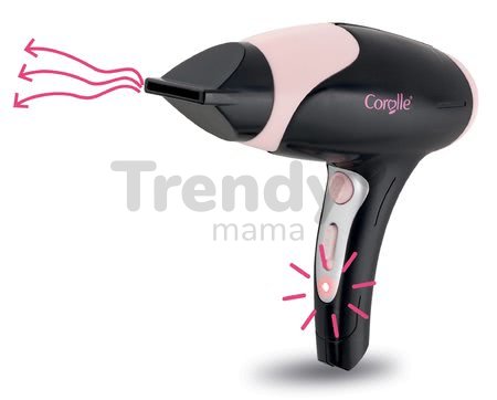 Sušič na vlasy Hairstyling set Les Trendies Corolle pre bábiky so 14 doplnkami elektronický