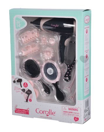 Sušič na vlasy Hairstyling set Les Trendies Corolle pre bábiky so 14 doplnkami elektronický