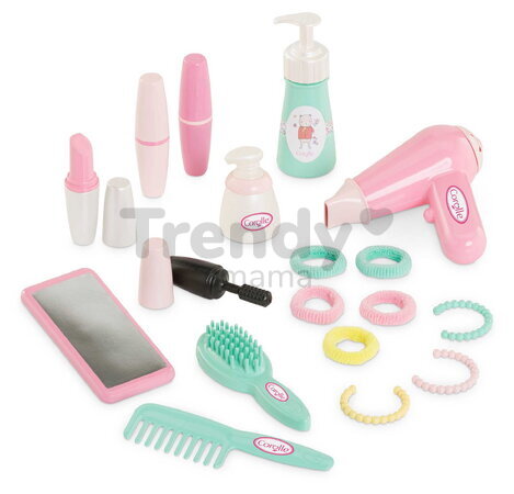 Kozmetický kufrík My Beauty Set Corolle 20 doplnkov s nálepkami od 18 mes