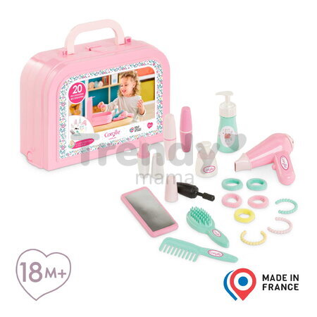 Kozmetický kufrík My Beauty Set Corolle 20 doplnkov s nálepkami od 18 mes
