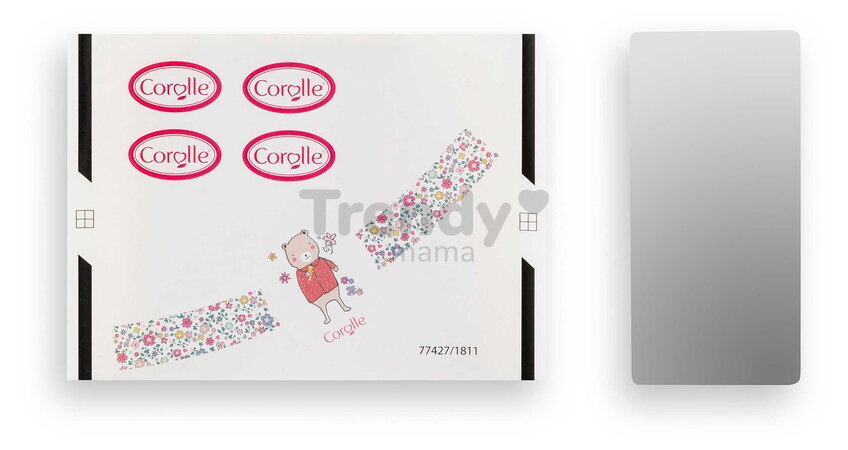 Kozmetický kufrík My Beauty Set Corolle 20 doplnkov s nálepkami od 18 mes