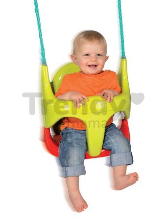 Plastová hojdačka na zavesenie BeBe 2v1 Smoby so zábranou od 18 mes
