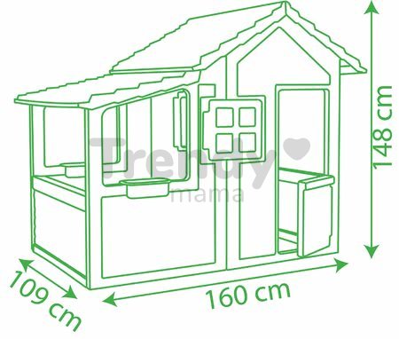 Domček Záhradník Maison Neo Floralie Smoby so zvončekom od 3 rokov