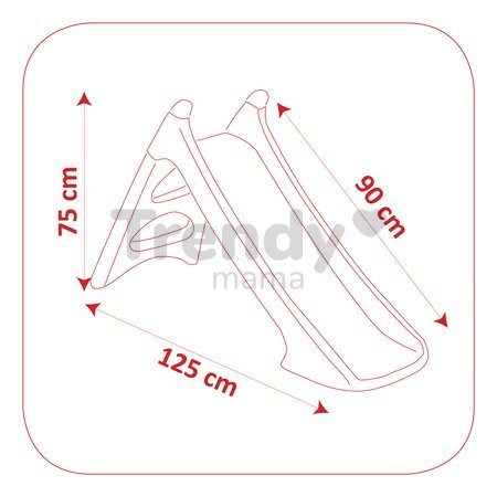 Šmykľavka Toboggan XS Smoby s vodou 90 cm ružovo-zelená od 24 mes
