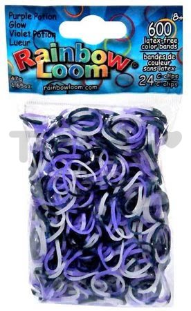 Rainbow Loom originálne gumičky strašidelne svietiace 600 kusov od 6 rokov
