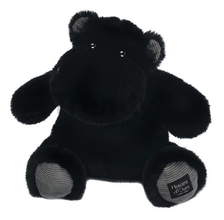 Plyšový hrošík Hip'Star Histoire d’ Ours čierny 25 cm od 0 mes