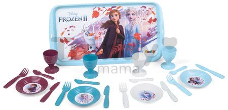 Jedálenská tácka s obedovou súpravou Frozen 2 Disney Smoby a 21 doplnkov