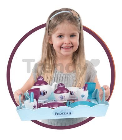 Servírovací vozík Frozen 2 Disney XL Tea Trolley Smoby so 17 doplnkami