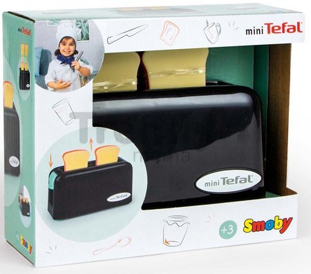 Hriankovač Tefal Toaster Express Smoby s dvoma chlebíkmi a vyskakovacou mechanikou šedo-olivový