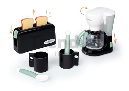 Raňajkový set s toasterom Tefal Breakfast Set Smoby s kávovarom a šálky s lyžičkami