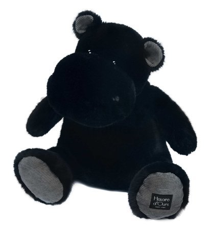 Plyšový hrošík Hip'Star Histoire d’ Ours čierny 40 cm od 0 mes