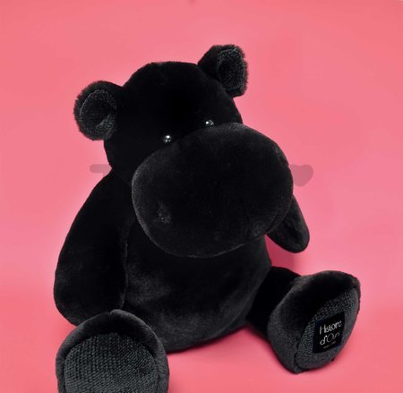 Plyšový hrošík Hip'Star Histoire d’ Ours čierny 40 cm od 0 mes