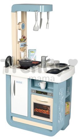 Kuchynka elektronická Bon Appetit Kitchen Smoby s kávovarom a chladnička s rúrou na pečenie 23 doplnkov 96 cm výška/49 cm pult