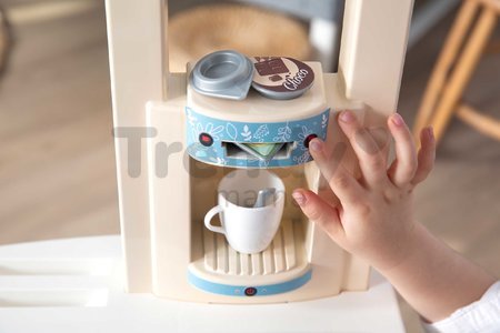 Kuchynka elektronická Bon Appetit Kitchen Smoby s kávovarom a chladnička s rúrou na pečenie 23 doplnkov 96 cm výška/49 cm pult