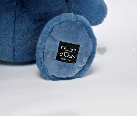 Plyšový hrošík Hip'Blue Histoire d’ Ours modrý 25 cm od 0 mes