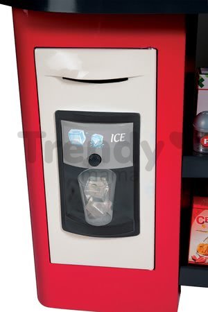Kuchynka Tefal Studio XXL Bubble Smoby elektronická s magickým bublaním, sódou, kávovarom a 38 doplnkami červená