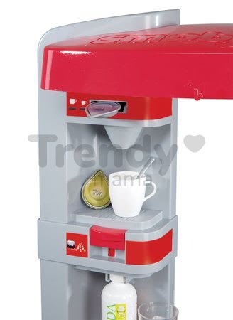 Kuchynka Tefal Studio XXL Bubble Smoby elektronická s magickým bublaním, sódou, kávovarom a 38 doplnkami červená
