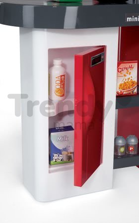 Kuchynka Tefal Studio XXL Bubble Smoby elektronická s magickým bublaním, sódou, kávovarom a 38 doplnkami červená