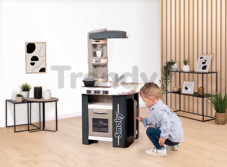 Kuchynka elektronická Tefal Studio Kitchen 360° Smoby s realistickými zvukmi 27 doplnkov 100 cm výška