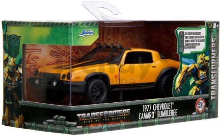 Autíčko Chevrolet Camaro 1977 Bumblebee Transformers T7 Jada kovové s otvárateľnými dverami 1:32