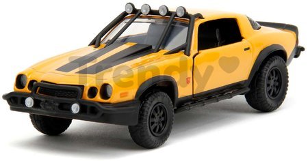 Autíčko Chevrolet Camaro 1977 Bumblebee Transformers T7 Jada kovové s otvárateľnými dverami 1:32