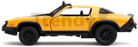 Autíčko Chevrolet Camaro 1977 Bumblebee Transformers T7 Jada kovové s otvárateľnými dverami 1:32