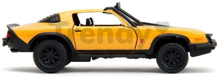 Autíčko Chevrolet Camaro 1977 Bumblebee Transformers T7 Jada kovové s otvárateľnými dverami 1:32