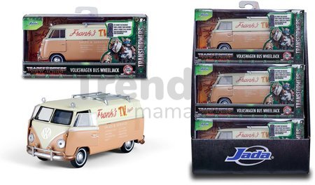 Autíčko Volkswagen T1 Wheeljack Transformers T7 Jada kovové s otvárateľnými dverami 1:32