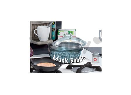 Kuchynka Tefal Studio XXL Bubble Smoby elektronická s magickým bublaním, sódou, kávovarom a 38 doplnkami červená