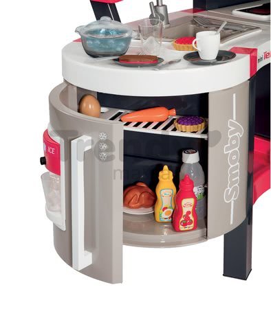Kuchyňka Tefal Super Chef Deluxe Smoby elektronická s magickým hrncem grilem a ledem 46 doplňků