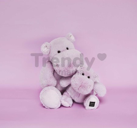 Plyšový hrošík Hip'Power Histoire d’ Ours fialový 25 cm od 0 mes