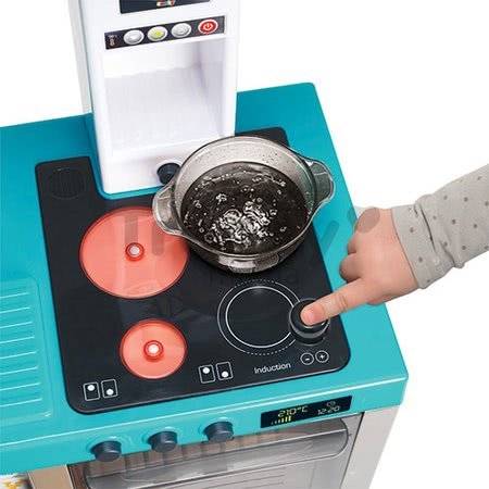 Kuchynka Cheftronic Bubble Blue Smoby elektronická s bublaním svetlom a zvukmi a 22 doplnkov