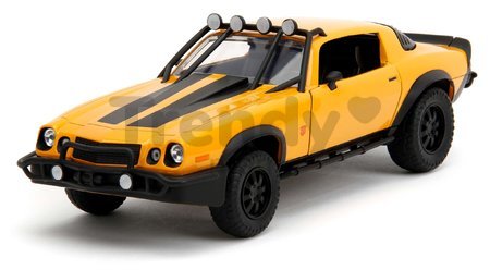 Autíčko Chevrolet Camaro Bumblebee 1977 Transformers Jada kovové dĺžka 20 cm 1:24