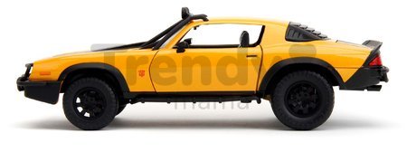 Autíčko Chevrolet Camaro Bumblebee 1977 Transformers Jada kovové dĺžka 20 cm 1:24