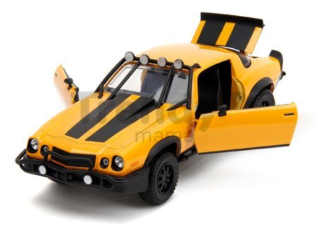 Autíčko Chevrolet Camaro Bumblebee 1977 Transformers Jada kovové dĺžka 20 cm 1:24