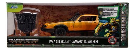 Autíčko Chevrolet Camaro Bumblebee 1977 Transformers Jada kovové dĺžka 20 cm 1:24