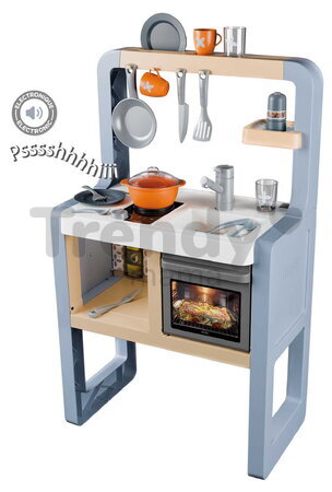 Kuchynka elektronická Rosemary Kitchen Smoby so zvukom 19 doplnkov s výškou pracovnej dosky 51 cm