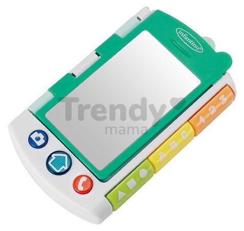 Hudobný telefón a knižka Phone & Book Learning Toy Infantino s pesničkami a frázami v angličtine od 6 mes INF312001