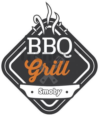 Grill Barbecue Smoby s mechanickými funkciami a zvukom a 18 doplnkami 73 cm výška