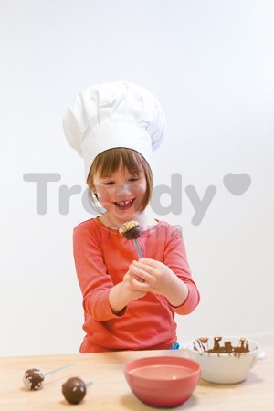 Hravá kuchárka s receptami pre deti Chef Easy Biscuits Factory Smoby na prípravu drobných koláčov s ozdobami od 5 rokov