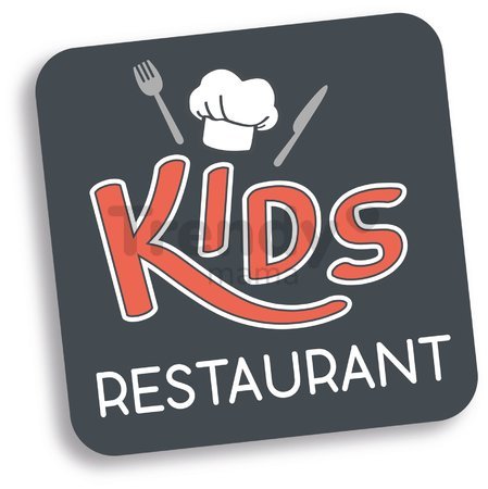 Reštaurácia s elektronickou kuchynkou Kids Restaurant Smoby s funkčnou pokladňou s kávovarom a jedálenským pultom 101 cm výška