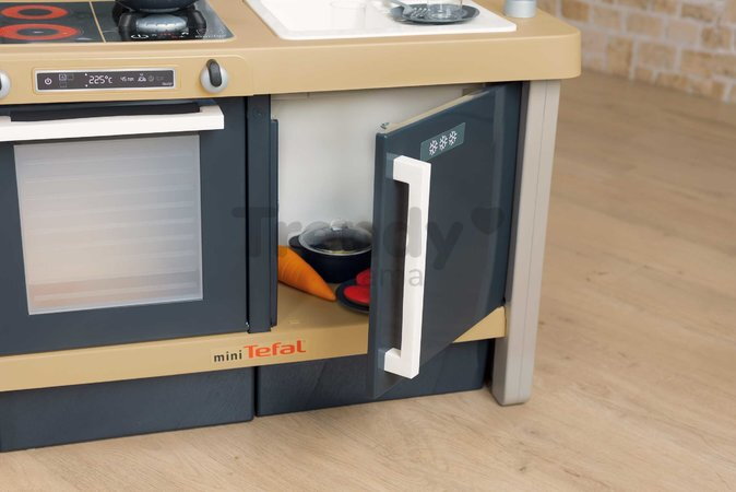 Kuchynka elektronická s nastaviteľnou výškou Tefal Evolutive New Kitchen Smoby so zvukovým sporákom a funkčnými spotrebičmi a 31 doplnkov